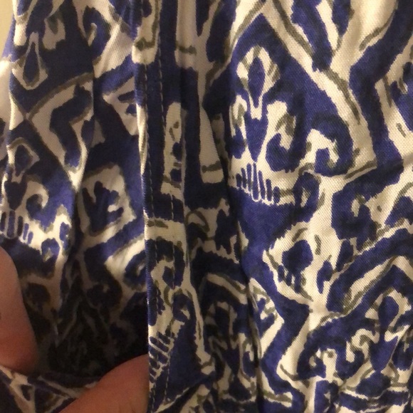 Button Down Flowy Patterned Skirt - Picture 5 of 8